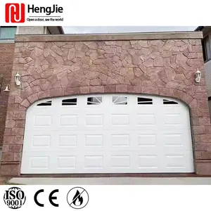 Sectional Garage Doors Modern Design Residential Garage Use Smart Electric remote control overhead lift garage door