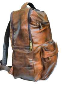Sac à dos en cuir de vachette véritable pour hommes, idéal pour le bureau et les réunions – Nouvelle arrivée, vente en gros directe usine, produit phare - Product Image 4