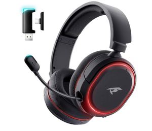 NUEVOS Auriculares Inalámbricos para Juegos FAV de 2.4GHz con USB, Sonido Envolvente 7.1, Orejeras Grandes para PC y Switch, Grado Industrial - Product Image 1