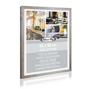 Marco de Madera para Fotos de 60 x 80 cm, Decoración de Madera Flotada, Estilo Clásico Simple, Función Creativa para Colgar Fotos, Tamaño A1 - Product Image 3