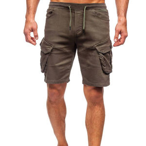 Pantalones Cortos Cargo de Lona para Hombre, Venta Directa de Fábrica, Cintura Elástica de Alta Calidad, con Cordón, Ecológicos, de Secado Rápido y Transpirables - Product Image 4