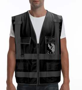 Chaleco de Seguridad de Alta Visibilidad con Logotipo Personalizado, 5 Bolsillos Reflectantes, Secado Rápido y Transpirable, 100% Poliéster, Ropa de Trabajo para Verano - Product Image 1