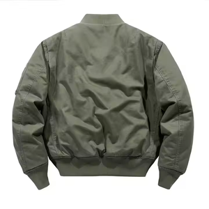 OEM Customized <b>Men's</b> <b>Jacket</b> Winter Warm Padded Thick Cotton Stand Collar Zipper Closure <b>Casual</b> Winter <b>Jacket</b> Ma1 Bomber <b>Jackets</b> - Product Image 5