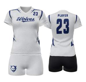 Maillots et shorts de volley-ball OEM ODM, logo personnalisé, vêtements d'équipe pour jeunes adultes, ensemble d'uniformes de compétition sportive - Product Image 4