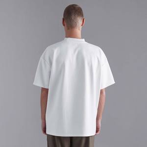 เสื้อยืดโอเวอร์ไซส์ของผู้ชายผ้าฝ้าย100% ระบายอากาศได้ดีพิมพ์โลโก้ตามสั่งฤดูร้อน - Product Image 6