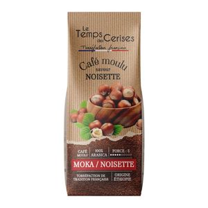 Le Temps des Cerises Caffè Macinato alla Nocciola 225g (7.9 oz) – Tostatura Francese, Certificato IFS, Caffè Gourmet Premium - Product Image 1