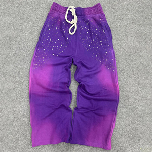 Pantalones de chándal de algodón pesado de alta calidad personalizados para hombre 2025, lavado ácido informal y desvanecimiento solar, fabricados por RAM Industry - Product Image 3