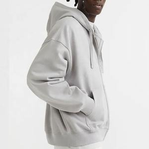 Cotton Zipper Men's Hoodies Cheap Price High Quality Custom Basics Cotton <b>Blended</b> New Breathable Full Zip Hoodie For Men - Product Image 2