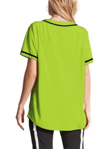 Maillot de baseball de qualité supérieure, style hip-hop, tee-shirt athlétique à manches courtes, personnalisable pour les vêtements promotionnels - Product Image 2