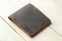 Dompet Lipat Pendek Kulit Asli Vintage Grosir Desainer Fashion Mewah untuk Pria LBW-0138