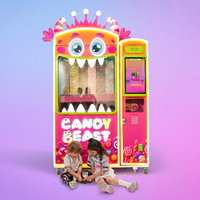 Distributeur de bonbons, Distributeur de bonbons au design monstre, Distributeur intelligent IA, Machine distributrice de boissons et de snacks