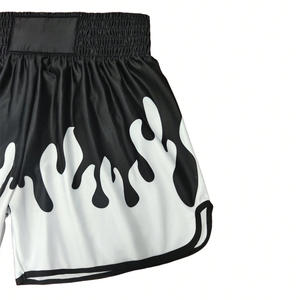 Pantalones cortos de boxeo de ajuste personalizado para hombre, tela transpirable, diseño OEM para entrenamiento, Lucha, fabricación de etiqueta privada, estiramiento lavado - Product Image 5