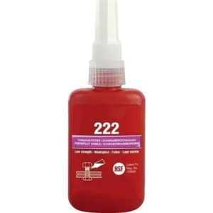 222 Adhesivo y sellador industrial Botella de boquilla de plástico de 50ml con unión de metal 222 Construcción EE. UU. Embalaje - Product Image 1