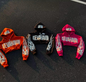 เสื้อฮู้ดซักกรดสไตล์วินเทจสำหรับผู้ชายไซส์ XL ชุดผ้าระบายความร้อนปักพลอยเทียมมีฮู้ดปกเสื้อ - Product Image 1