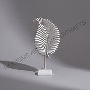 Escultura moderna de aluminio con acabado en níquel, estatua de Arte de Metal abstracto, decoración del hogar, escultura decorativa de acento contemporáneo, exportador - Product Image 4