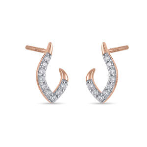 Boucles d'oreilles Elara Twist Diamond - Product Image 4