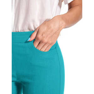 Shorts Casuales de Oficina con Dobladillo Tulipán y Bolsillos, Tallas S/M/L/XL, Transpirables, de Punto, Spandex y Algodón, Cómodos y Elásticos, para Primavera - Product Image 1