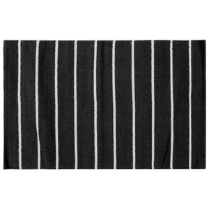 Tapis de porte à rayures en coton tissé à la main de qualité supérieure - Product Image 3