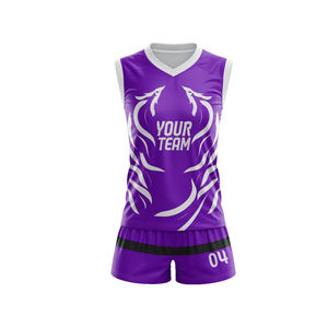 Uniforme de Voleibol Profesional de Alta Calidad DANZY SPORTS ODM, Impresión Personalizada, 100% Poliéster, Secado Rápido, Transpirable, Diseño Nuevo de 280g - Product Image 5