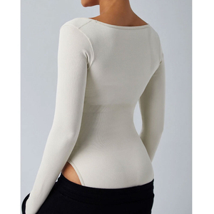 Leotardo sin Mangas para Mujer, para Danza, Entrenamiento, Body para Actuaciones, Diseño de Cuello Cuadrado, Cintura Elástica, Estilo Harry Johnson - Product Image 2