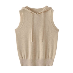 Soft Women Sleeveless <b>Hoodies</b> Relaxed Shape Lightweight Trendy Streetwear Stylish Fit Casual Modern Everyday Fashion Look - Product Image 6