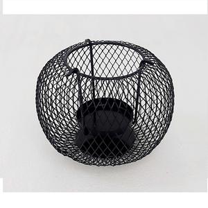 Lanterne tissée décorative moderne mobile en argent Porte-bougie Accessoires de décoration intérieure pour mariage Événement Hôtel Restaurant - Product Image 6