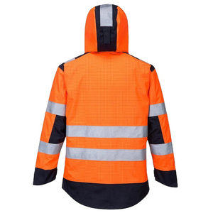 เสื้อแจ็คเก็ตนิรภัยโพลีเอสเตอร์สะท้อนแสง กันน้ำ ระบายอากาศ มีหลายกระเป๋า คุณภาพสูง สวมใส่สบาย รับผลิตตามแบบ (OEM) - Product Image 4