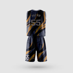 Diseño personalizado Ropa deportiva transpirable Reversible Baloncesto Jersey Set Impreso Sublimación personalizada Uniforme de baloncesto - Product Image 6