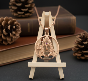 สร้อยคอโซ่โรเดียมเชื่อมโยงทุกวันจี้พระอิศวรฮินดูชุบทองมินิมอลที่กำลังมาแรงของขวัญแฟชั่นสำหรับผู้ชาย - Product Image 5