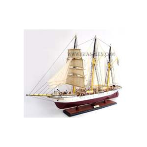 MERCANTOR Feng Shui estilo artesanías de madera artesanía modelo barco con decoración pintada para el hogar caja de madera y bandeja - Product Image 6