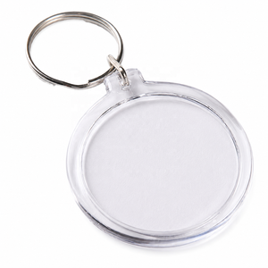 Cadre <span class=keywords><strong>photo</strong></span> numérique transparent en acrylique personnalisé pour photomaton, porte-clés métallique DIY, pendentif porte-clés moderne en plastique écologique - Product Image 1
