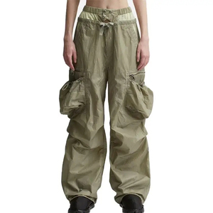 Custom Men's Lightweight 100% Nylon Track <b>Pants</b> High Waist Pocket <b>Parachute</b> Sweat Trousers Double Waist - Product Image 1