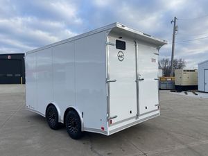 New Enclose <b>Trailer</b> 8.5x16 11.4K Aluminum Enclosed <b>Cargo</b> <b>Trailer</b> with White Out Package 2001-3000kg Payload Pewter for Sale - Product Image 5