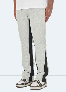 Pantalones de Jogger Unisex de alta calidad, pantalones de chándal para hombre, logotipo personalizado bordado, pierna recta, forro polar, cordón, cierre de cintura elástica - Product Image 5