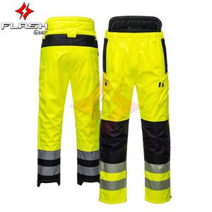 Industrial Workwear Safety <b>Clothing</b> ANSI Class 1 <b>Fluorescent</b> High-Visibility Bib Pants Customizable Color Logo for Construction - Product Image 6