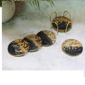 Posavasos de resina clásico personalizable para el hogar, restaurante, hotel, con diseño de logotipo, alfombrillas y almohadillas - Product Image 2