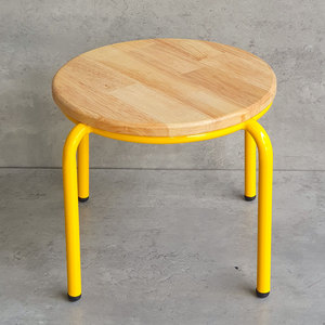 เก้าอี้ทานข้าวเด็กสมัยใหม่พร้อมที่นั่งพลาสติกและขาโลหะหลากสี (GTE009) - Product Image 5