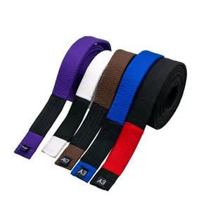 Cinturón de Karate y Jiu Jitsu Brasileño con Logotipo Personalizado, Alta Calidad, 100% Algodón, Logotipo Frontal Personalizable, Uniforme de Artes Marciales - Product Image 2