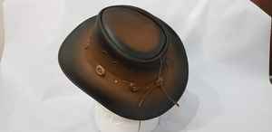 Chapeau de cowboy avec bande cloutée, nouveau design 2026, fait main, vintage, en cuir véritable marron, chapeaux hauts, gravure de logo personnalisée - Product Image 6