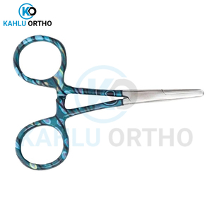 KAHLU fórceps hemostáticos de acero inoxidable curvos rectos de 12,5 cm instrumentos quirúrgicos manuales - Product Image 3