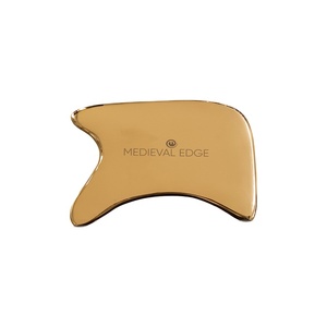 Outil de massage du visage en forme de R Kansa Gua Sha de la meilleure qualité, lueur naturelle pour des routines de peau lisse fabriquées en Inde - Product Image 1