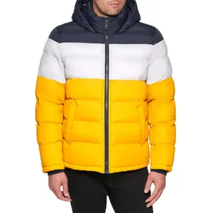 새로운 하이 퀄리티 패션 반짝 이는 겨울 코트 남성 퍼퍼 다운 재킷 사용자 정의 퍼퍼 재킷 판매