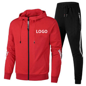 Chándales para mujer, ropa deportiva de moda para correr, conjunto de dos piezas, chándal de poliéster de terciopelo de algodón de fútbol unisex personalizado para hombres - Product Image 6