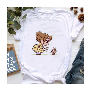 T-Shirt à manches courtes pour femme, haut de qualité supérieure, imprimé dessin animé 3D, mode été - Product Image 1