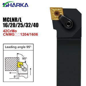 ที่จับเครื่องมือกลึง SHARKA รุ่น MCLNR MCLNL <span class=keywords><strong>95</strong></span> องศา MCLNR2020 MCLNR2525 MCLNR3232 สำหรับเม็ดมีดคาร์ไบด์ CNMG - Product Image 1