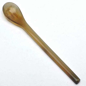 Meilleure vente pure indienne naturelle sculptée en corne de buffle cuillère de service ensembles de couverts de couleur marron ustensile - Product Image 3