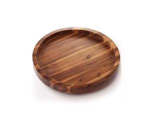 Bandejas de madera grabadas a mano quemadas personalizadas de calidad experta Bandeja de servicio de madera de mango natural Decoración de servicio multiusos a bajo precio - Product Image 5