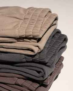 กางเกงลำลองเอวสูงของผู้หญิงกางเกงสเวตเตอร์สีทึบแบบลำลองทรงหลวมกางเกงสแล็คแบบสตรีทแวร์ - Product Image 2