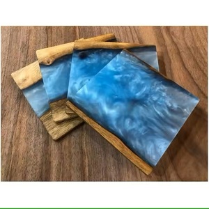 Meilleures ventes de sous-verres en bois et en résine époxy avec la dernière conception de taille personnalisée pour la maison et le restaurant - Product Image 1