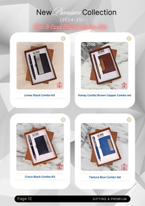 Estuche de cuero de acero inoxidable para tarjetas de visita Cierre magnético Titular de la tarjeta de visita Juego de regalo de la pluma Volver escuela Año Nuevo Precio con descuento - Product Image 6